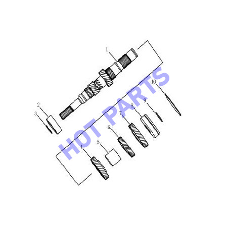 ВАЛ ПЕРВИЧНЫЙJL-6MT224FFC