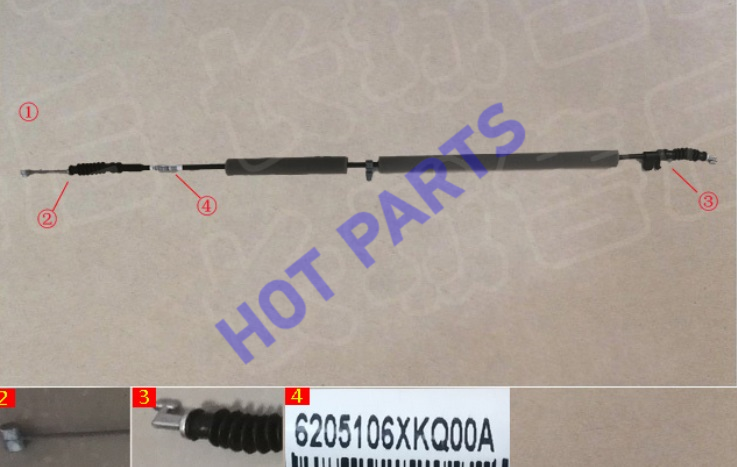 картинка Трос задней двери  6205106XKQ00A
