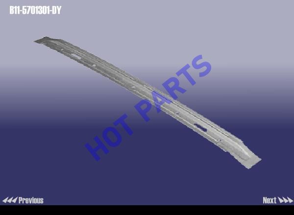 картинка BEAM ASSY - MID TOP (ELECTROPHORESIS)  B11-5701301-DY