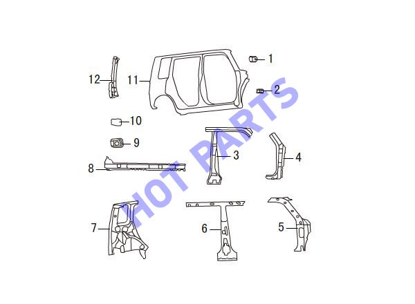 SIDE WALL FRAME & COVER PLATE