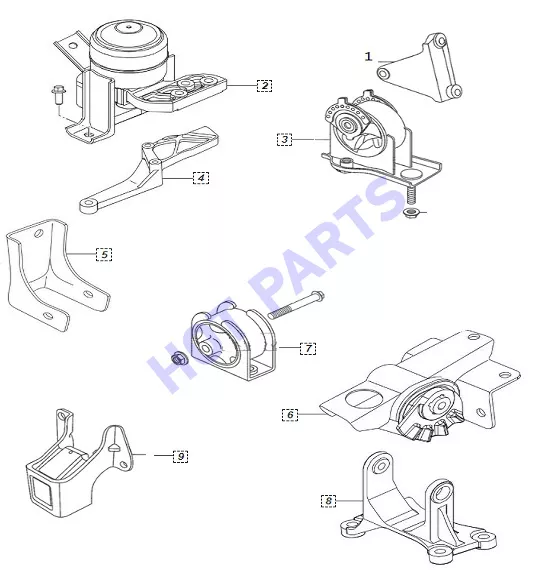 ОПОРЫ ДВС И КПП